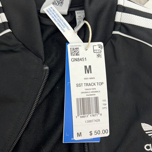 Adidas SST Track Top Size M (11-12Y) - Picture 5 of 8
